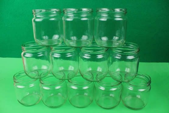 12 Stück 425 ml Gläser mit Deckel