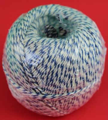 Wurstgarn 3/3,5 blau-weiß 1xRolle 0,2kg Geschenkkordel 