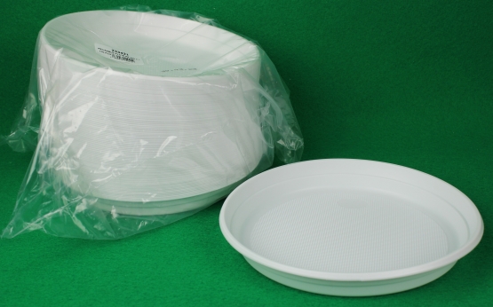 Mehrwegteller PVC-Teller ungeteilt Rund 22 cm, 100 Stück