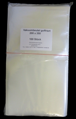 Vakuumbeutel goffriert - 200mm x 350mm -