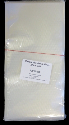 Vakuumbeutel goffriert - 200mm x 400mm -
