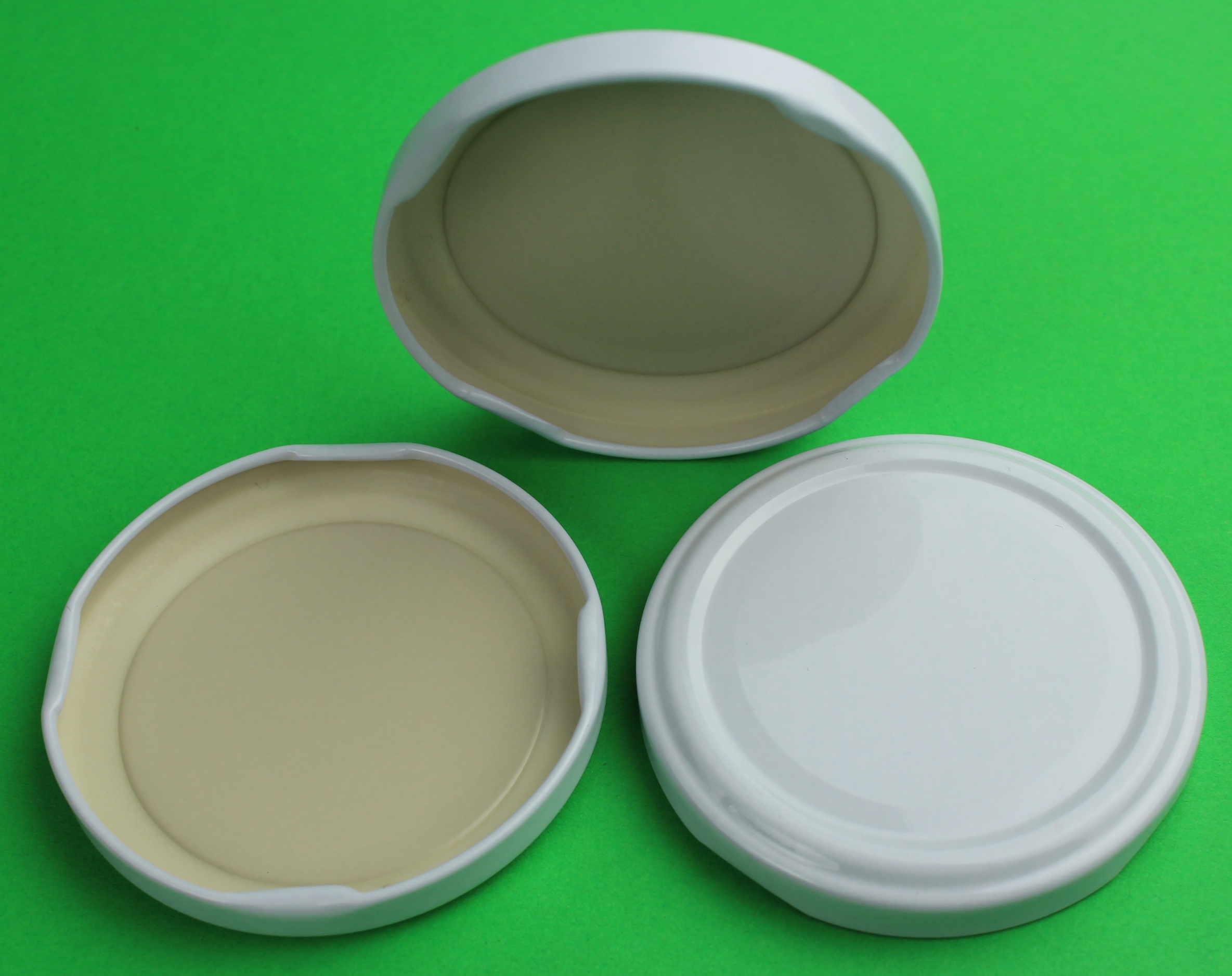 100 Stück X To 43 mm Weiß Schraubdeckel für Gläser • Twist Off Deckel Verschluss 