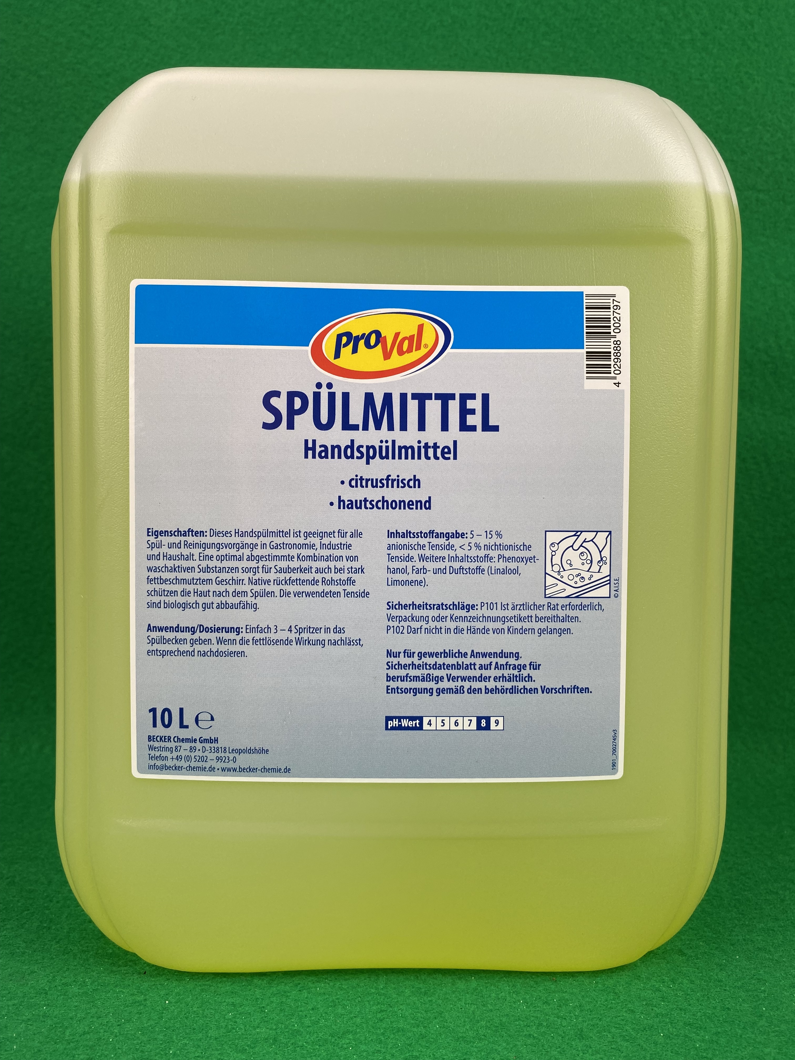 Spülmittel ProVal citro 10 Liter Kanister